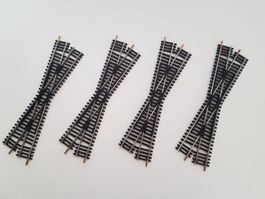 4x Lima 3039 SX Kreuzing - Spur H0/ HO 18 Grad°