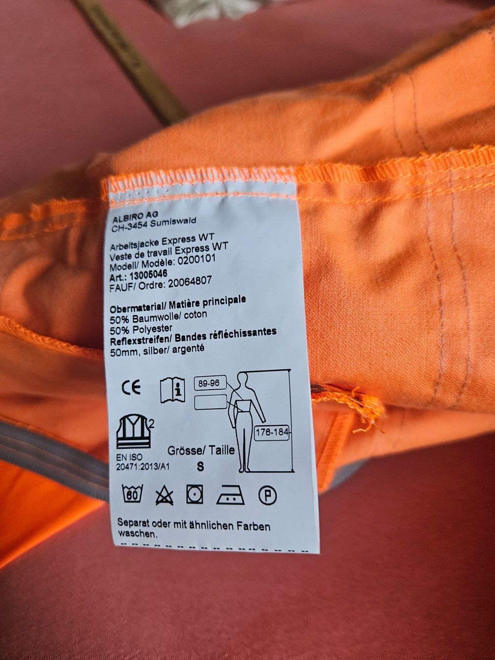 Giacche: Arbeitsjacke Sicherhheitsjacke Warnjacke – Usato da Sisikon venduto da bryke 3