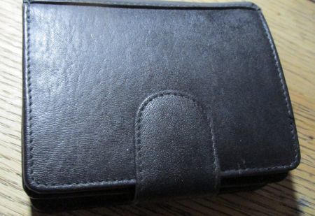 Portemonnaie/Brieftasche aus Leder, schwarz, neuwertig