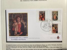 Vatikan 2006 Ersttagsbrief Satz 500.Todestag Andrea Mantegna