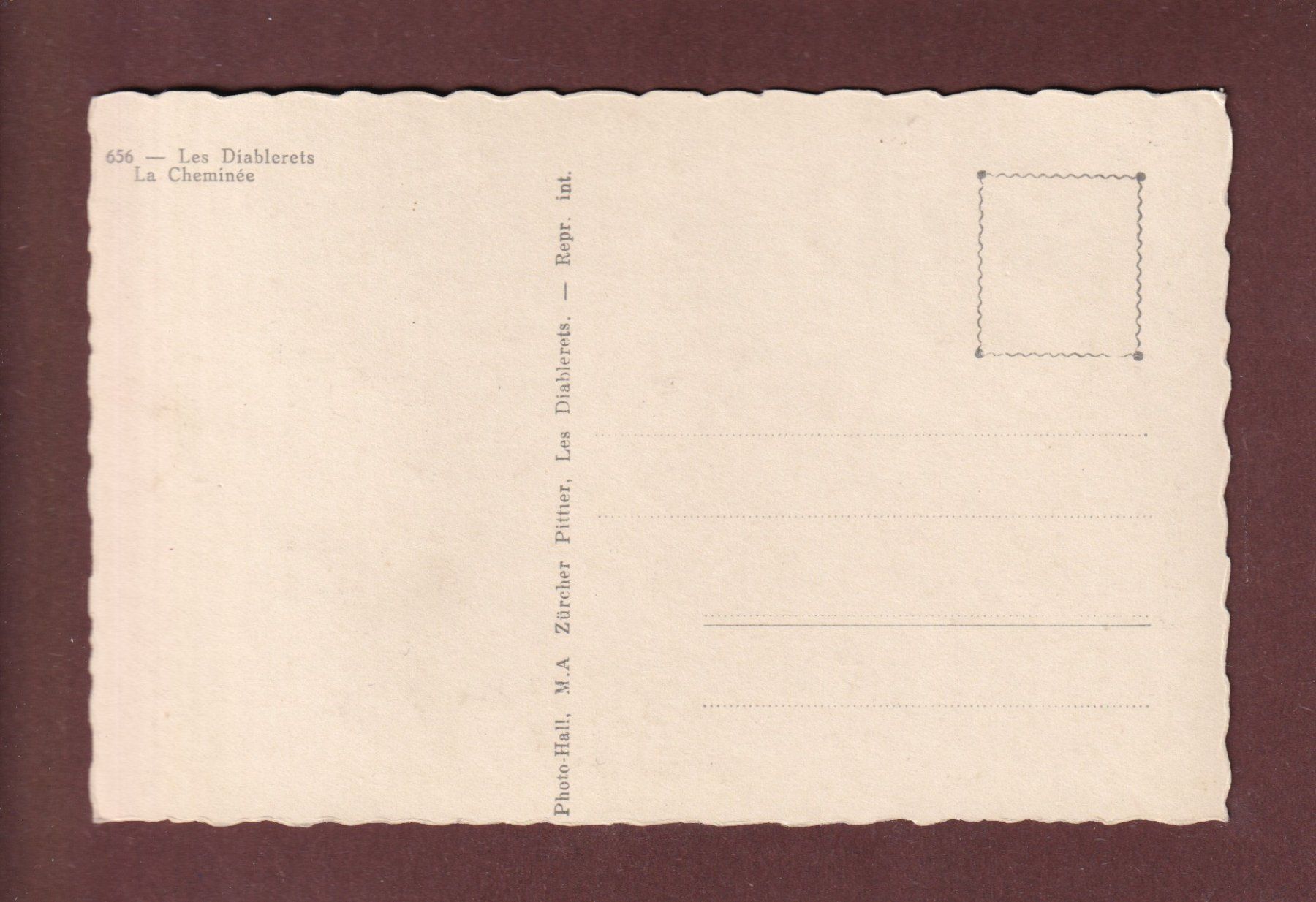 Cartoline postali: LES DIABLERETS - La Cheminée – Usato da Pully venduto da nicecards-shop 1