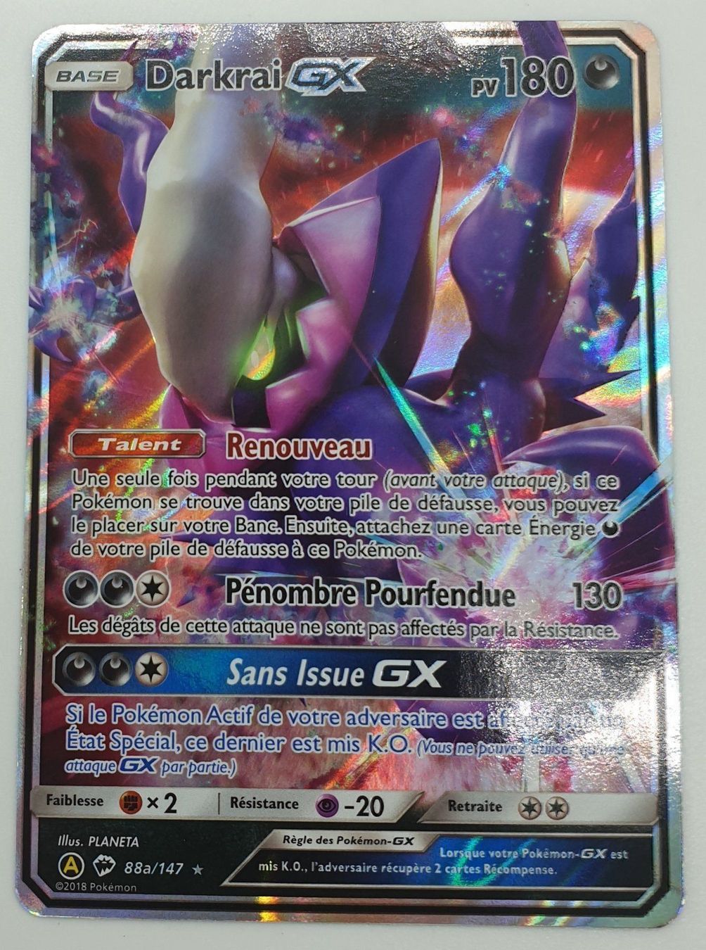 Karten: Darkrai Gx Fr – Gebraucht aus Genève von Cardtreasure