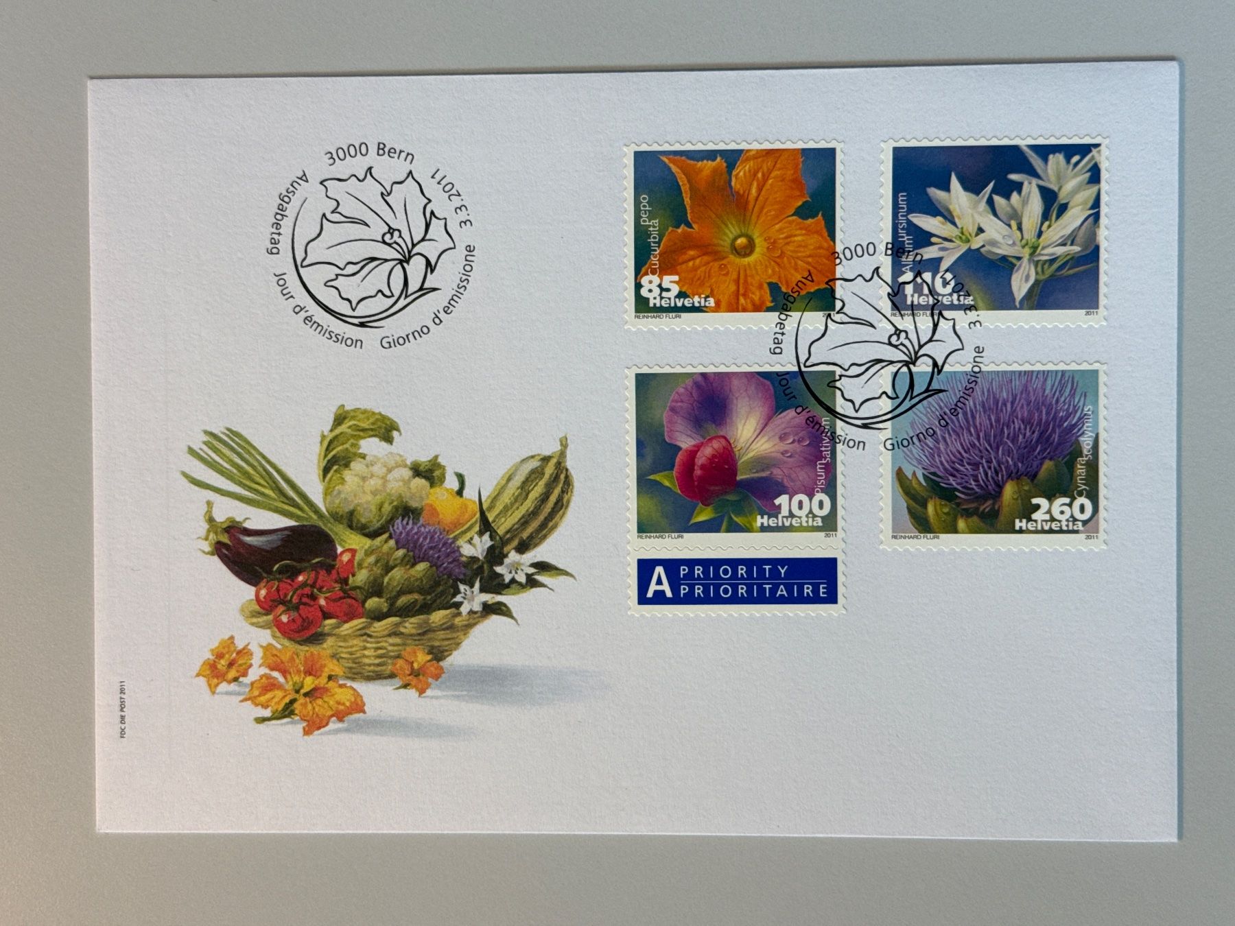 Alle Briefmarken: 2011 Blumenmarken – Gebraucht aus Küssnacht am Rigi von mic_xr8d