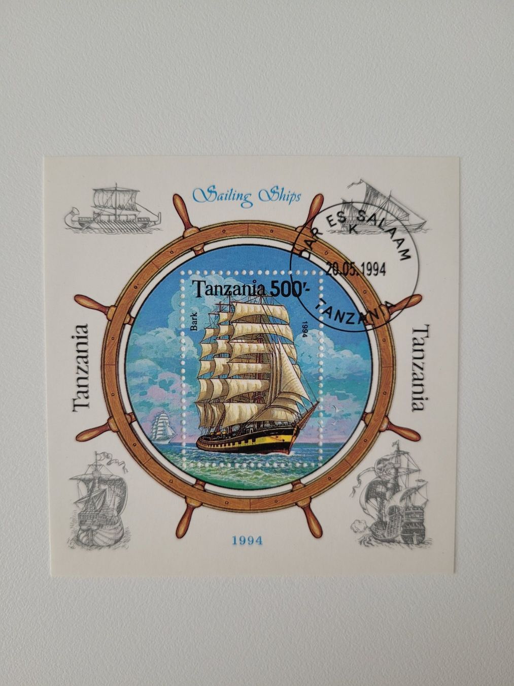 Tutti i francobolli: Block Tanzania 1994 Sailing Ships – Usato da Inwil venduto da Flower2325