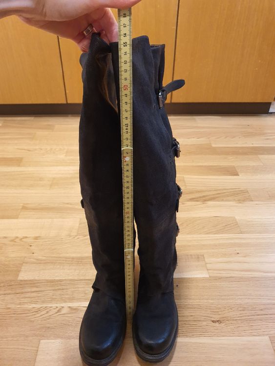 Neuwertig_A.S.98 Overknee-Stiefel schwarz Gr. 2024 36