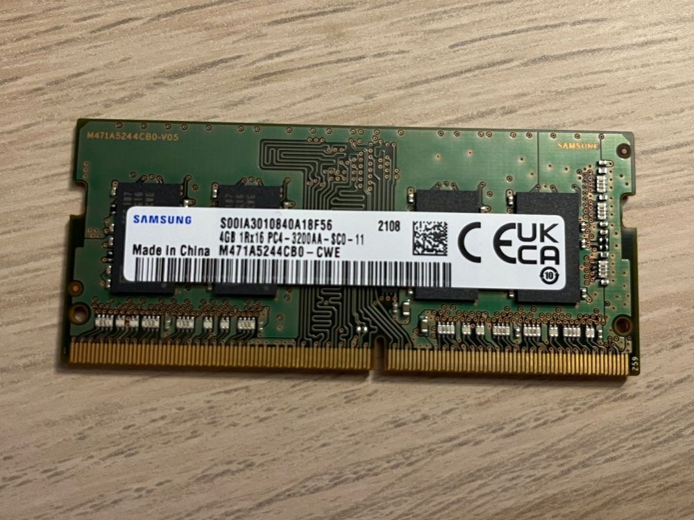 RAM Samsung 4Go DDR4 PC4 3200MHz SODIMM | Kaufen auf Ricardo