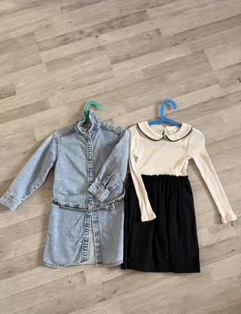 Lot de deux robes pour fille taille 110/116 état neuf