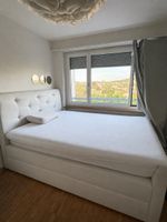 Boxspringbett weiss mit Pailetten,, modern, 160x200cm