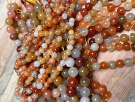 Strang echte gold thread Jade Kugeln / stone beads 8 mm