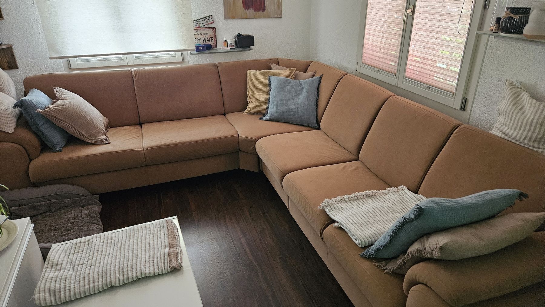 Sofas: schöne Polstergruppe mit Bettfunktion – Gebraucht aus Horw von Ginabasteln