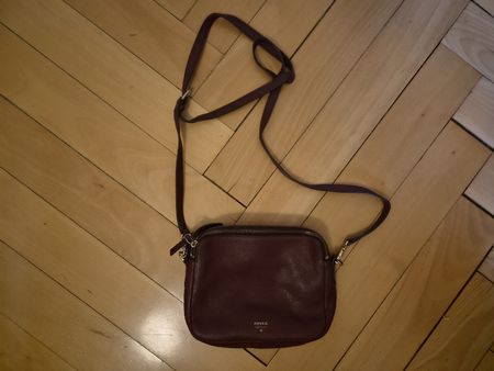 Fossil Handtasche Dunkelrot