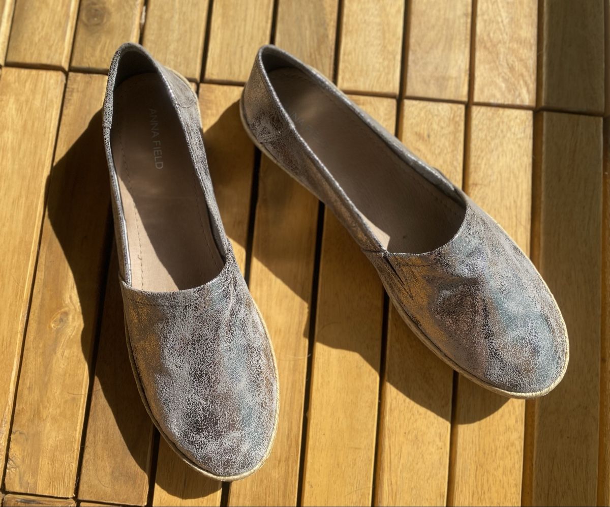 Damenschuhe: Anna Field Silver Loafers, Size 42 - Stylish & Comfy! – Neu und originalverpackt aus Safenwil von rgs_tg62 1