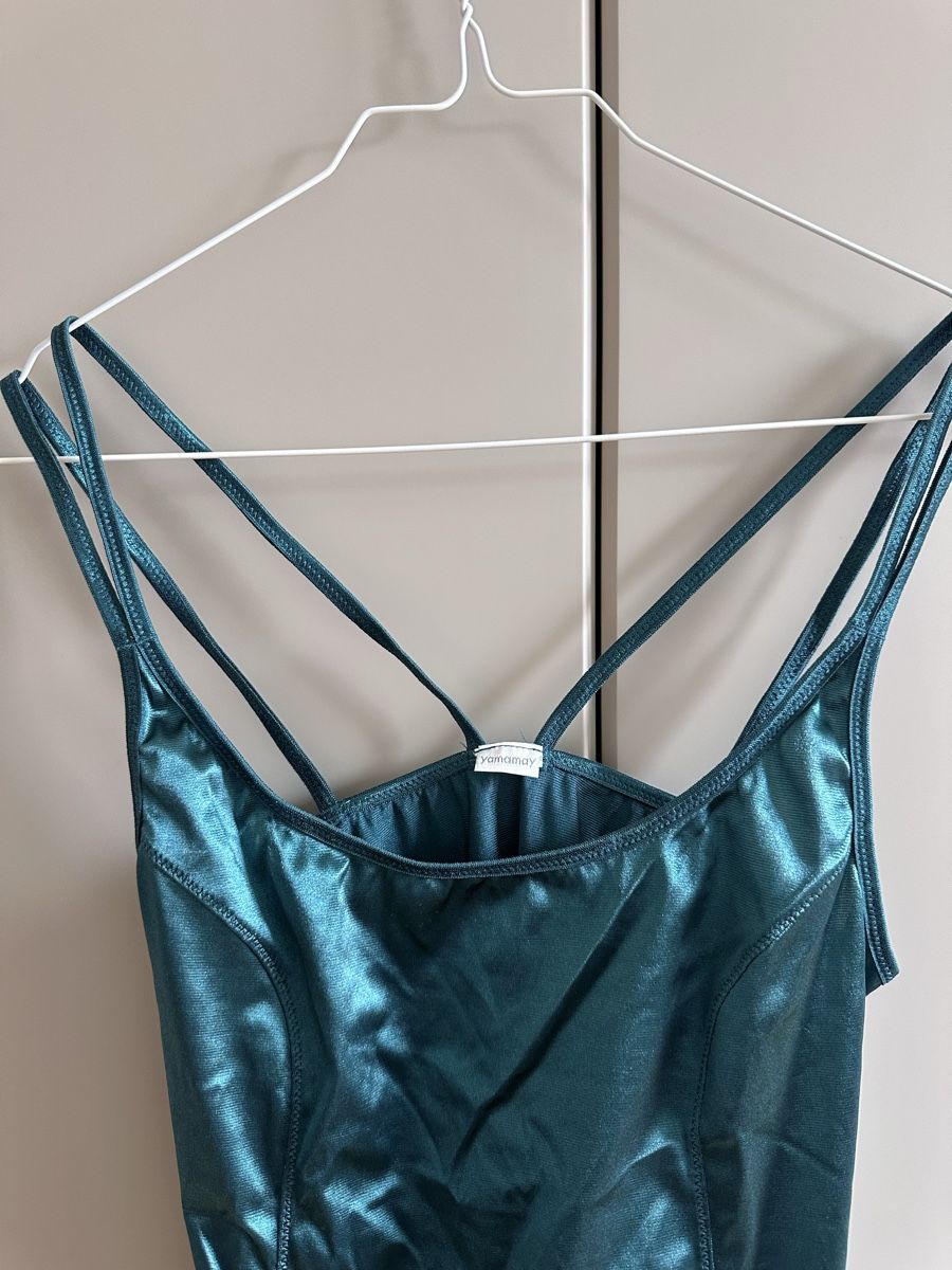 Top: Yamamay top glänzendes grünes – Usato da Rüschlikon venduto da elc_6lp9 1