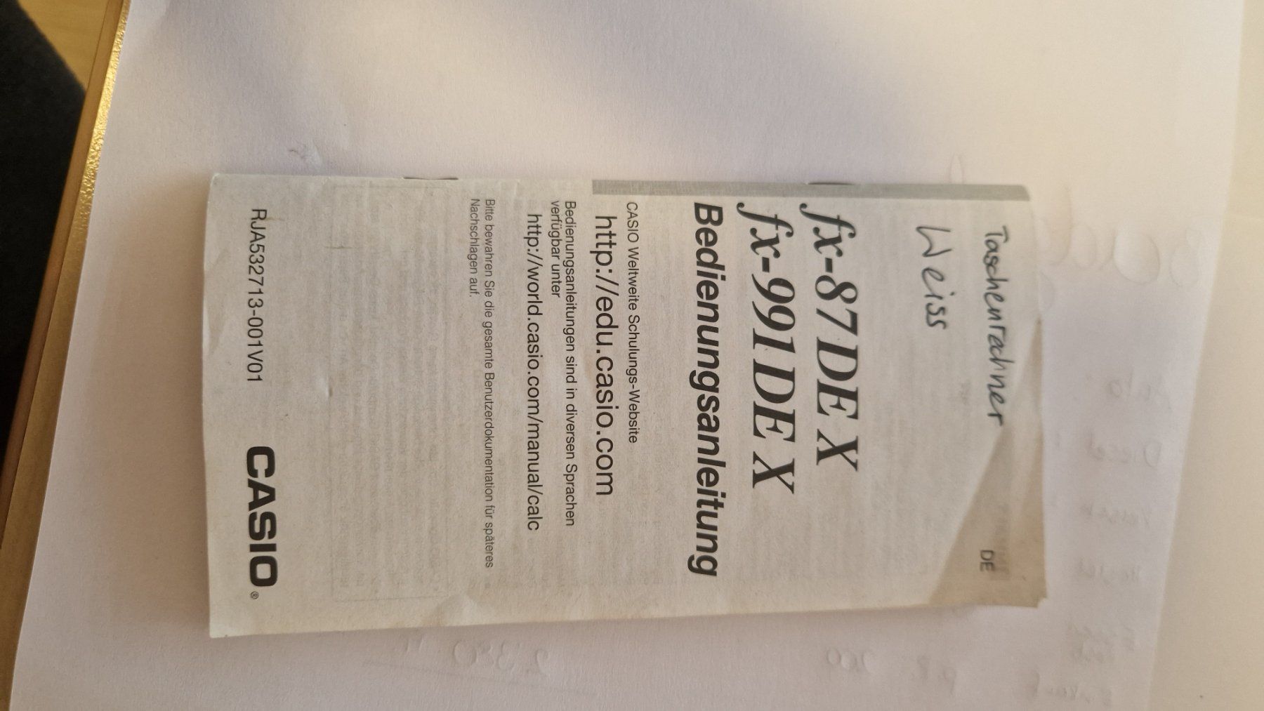 Casio Taschenrechner: Taschenrechner fx-991DE X – Gebraucht aus Hergiswil LU von li.we 2