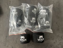 4 Paar Venum Kontact Boxbandagen 4 m – Schwarz – Neu & unget