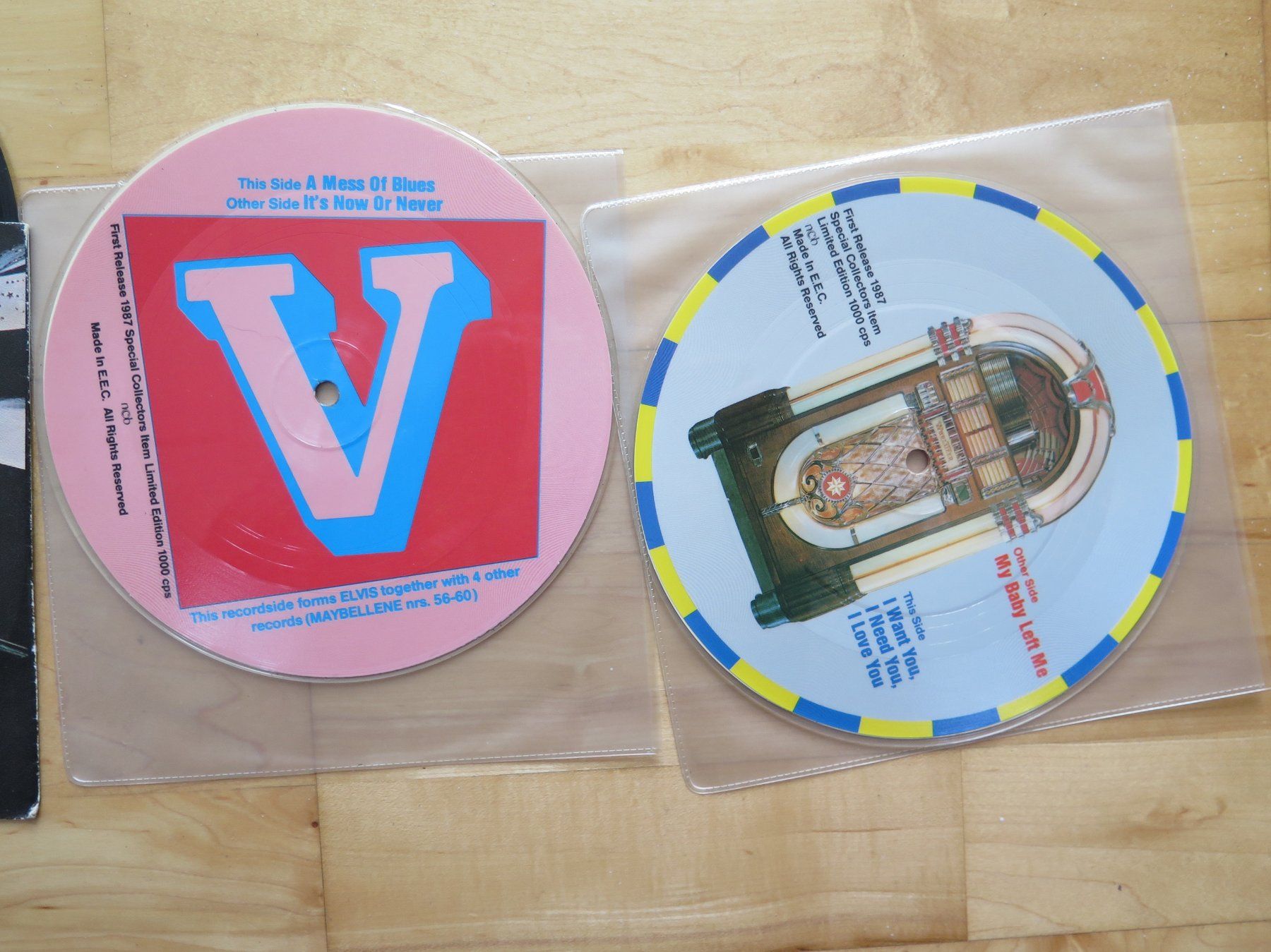Dischi in vinile: 7 Elvis Presley vinyl singles – Usato da zürich venduto da celotto 3