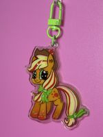 My little pony- applejack keychain anime figur