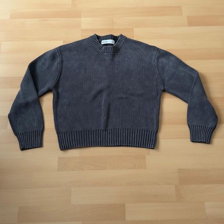Bershka Strickpullover Grau