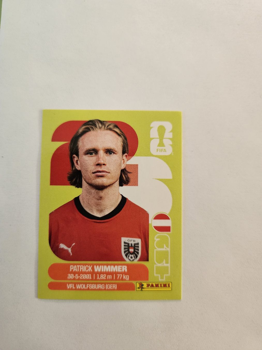 Panini Carte collezionabili: Panini Sticker WM 2026 Patrick Wimmer AUT 17 – Nuovo (secondo la descrizione) da Suhr venduto da Aylou
