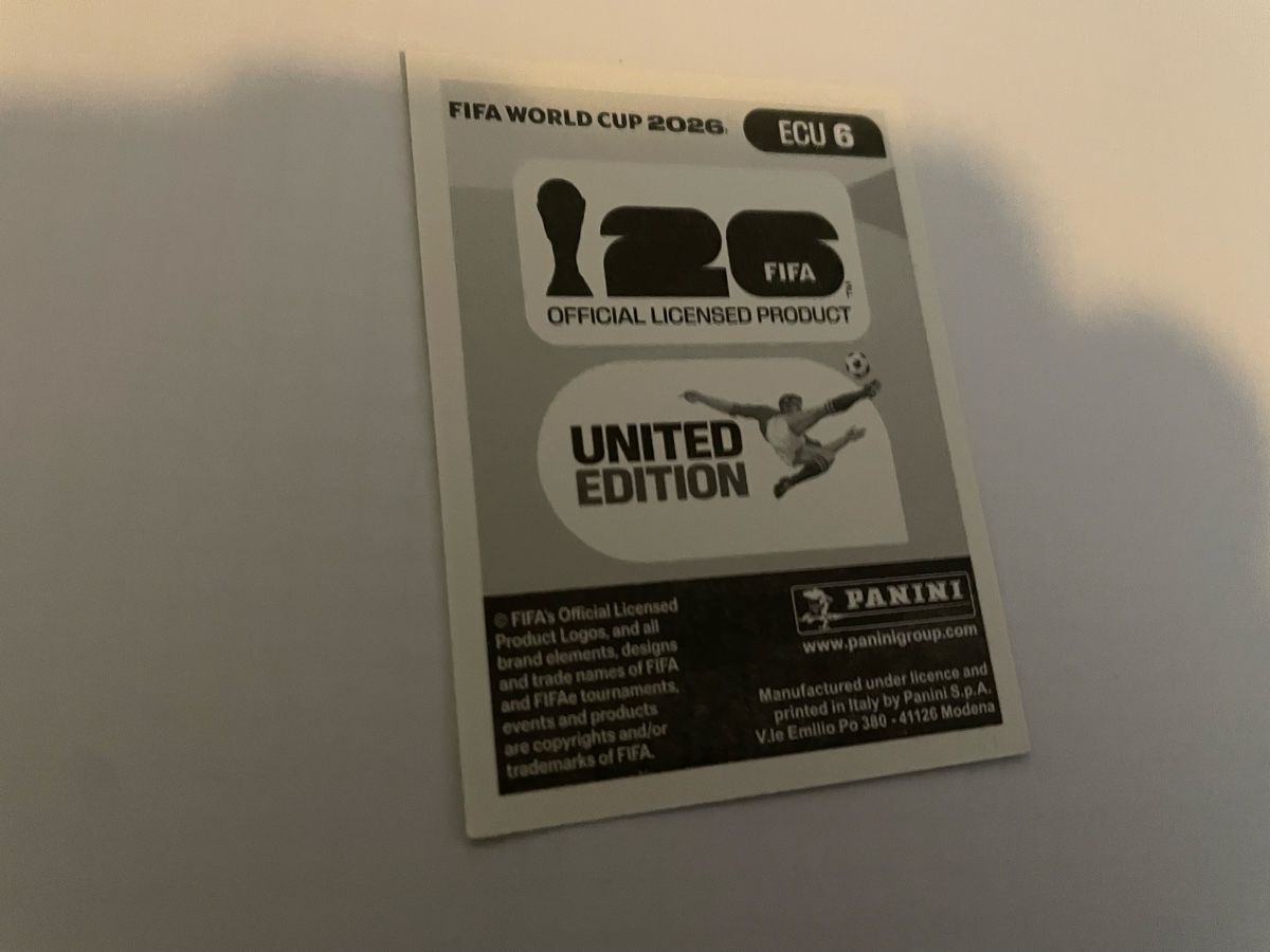 Panini Sammelbilder & Trading cards: FIFA WM 2026 William Pacho ECU 6 – Neu (gemäss Beschreibung) aus Winterthur von Cobraforce 1