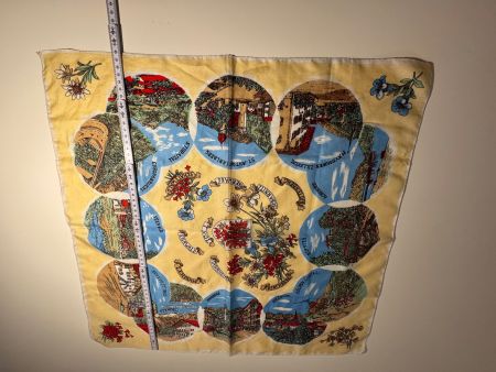 Vintage Tiroler Schal 58x58cm