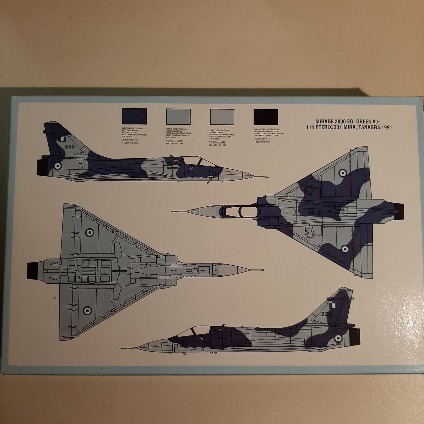 Italeri Kit di modellismo & Modellini statici: 3480 ... Dassault Mirage 2000 C ... Italeri 012 – Usato da Bonstetten venduto da Benibanny59 1