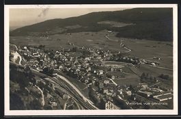 AK Vallorbe, Vue générale, 1930