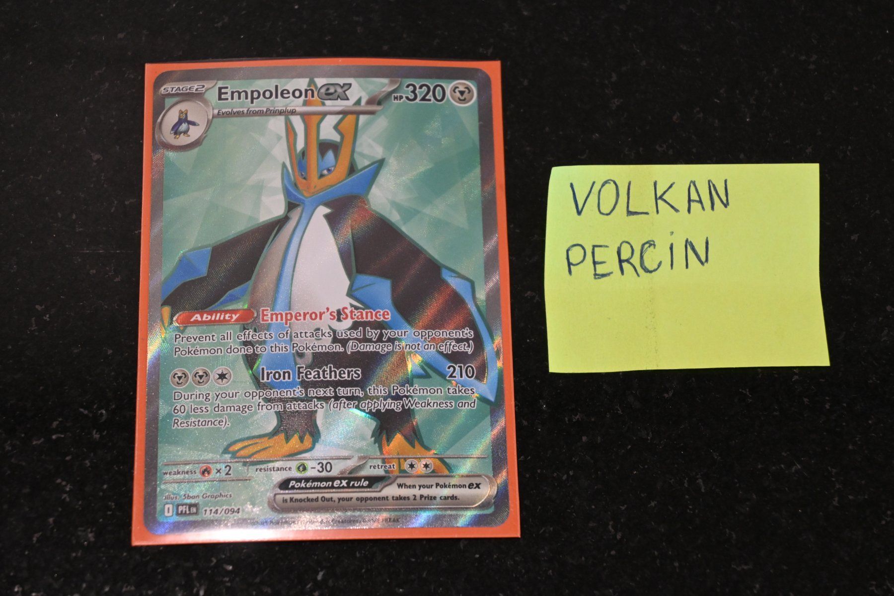 Pokémon Carte collezionabili: Pingoléon ex (PFL 114) FR – Nuovo (secondo la descrizione) da Aigle venduto da PSAPOKEVOVO