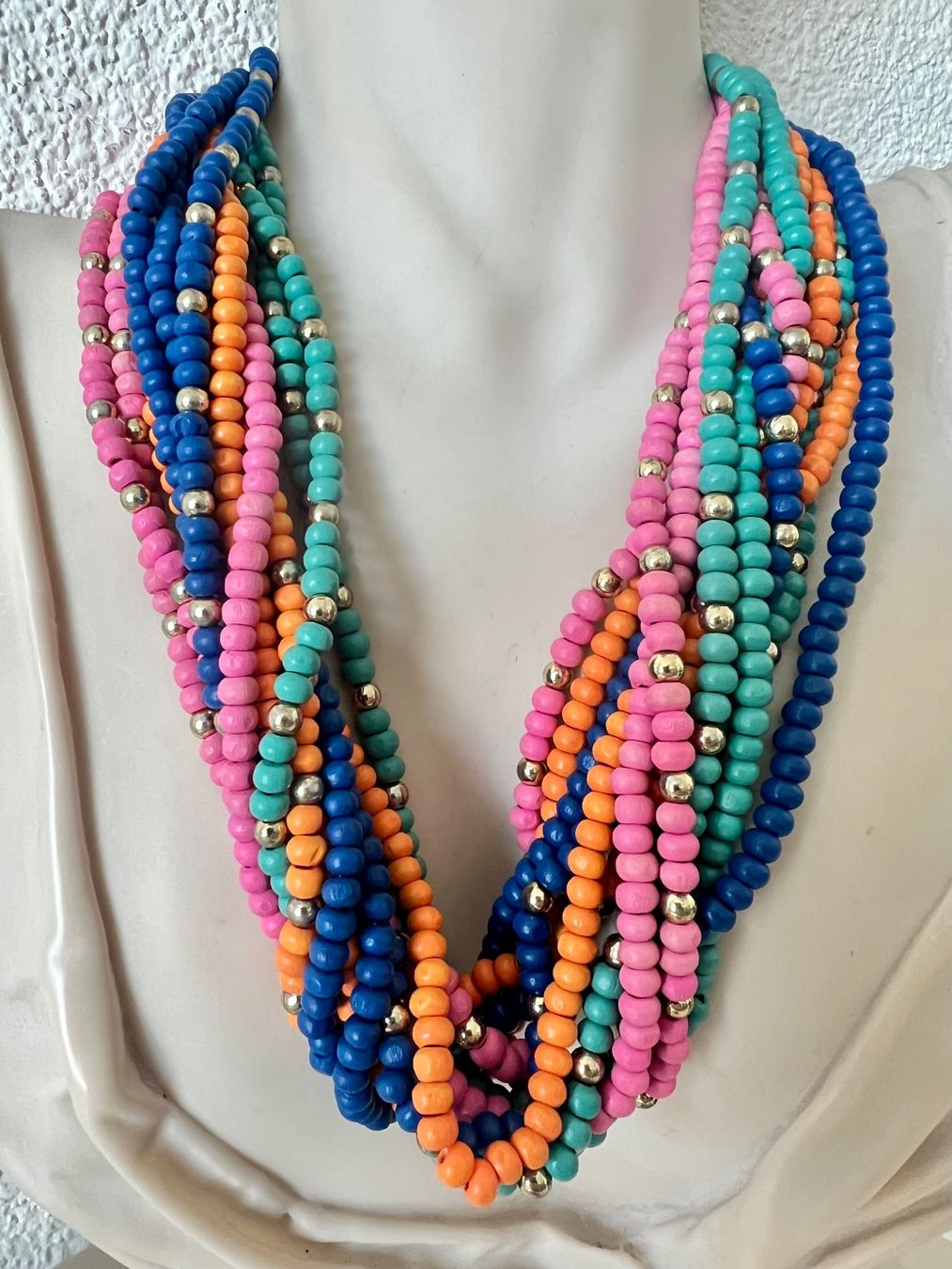 Altri gioielli: 12 Strang Statement-Kette & Ethno-Armband - Boho Beach Set – Usato da Ruswil venduto da artbyhand 3