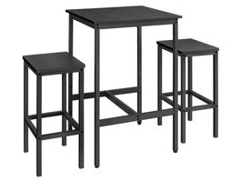 Bartisch Set Tisch 60x60 mit 2 Stühlen SARAH