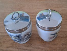 Royal Worcester Eierbecher Set, Vintage Design