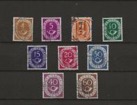 BRD 1951 Lot de timbres oblitérés