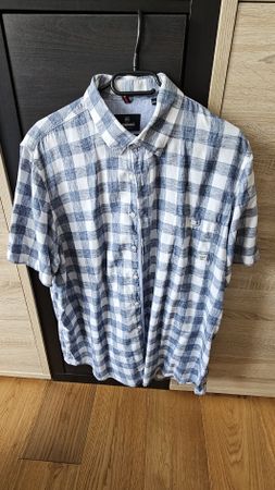 Lerros Kurzarm Herren Hemd Gr. XXL blau/weiss kariert