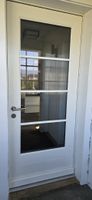Eingangs- Haustüre weiss mit Glasfüllung top Zustand