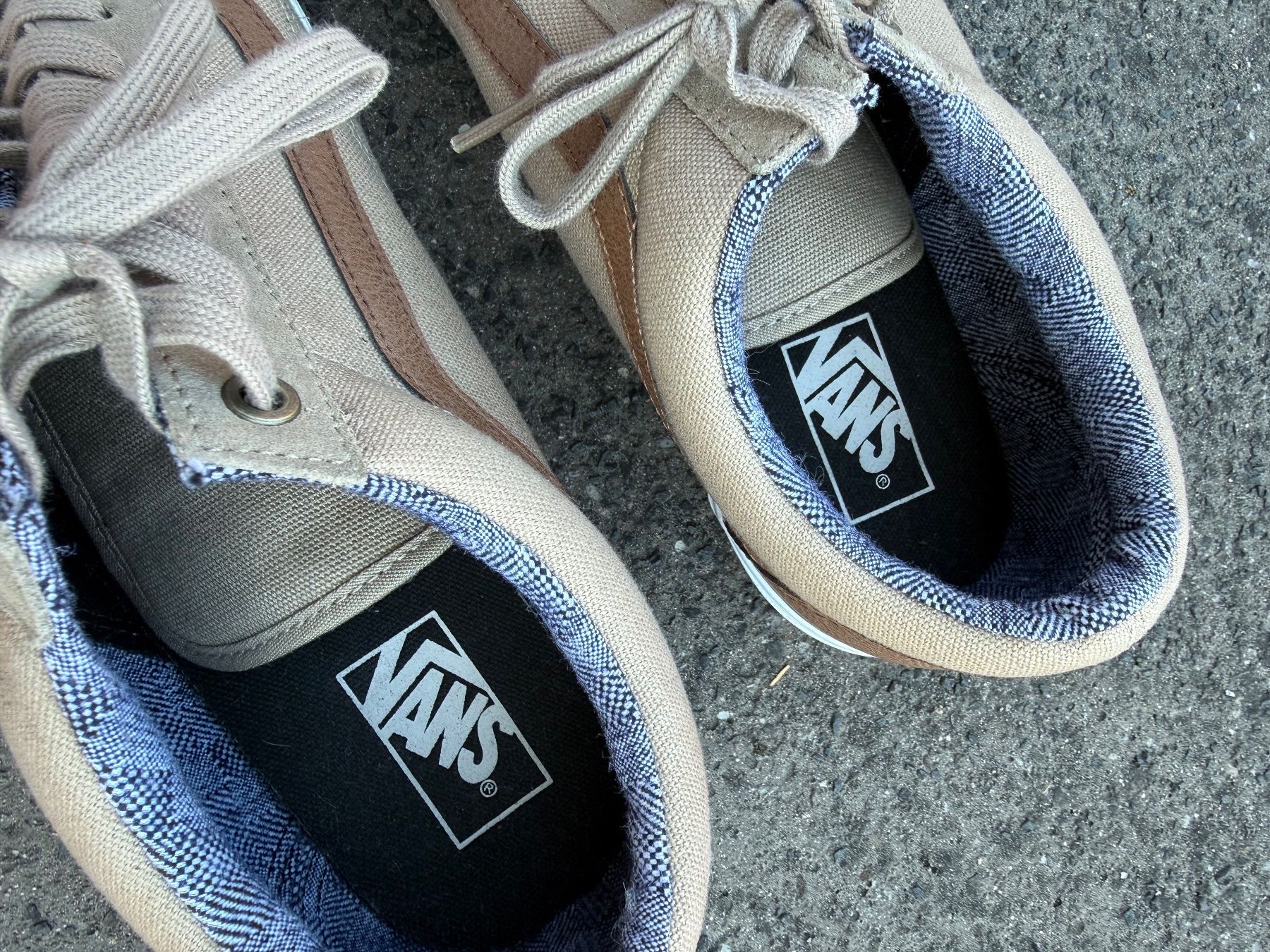 Vans Herrenschuhe: Vans braun stoff und leder Gr. 46 – Gebraucht aus Uettligen von Leoniexx 2