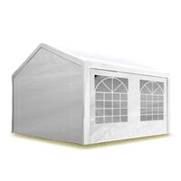 Partyzelt Pavillon 4x5m weiß Wasserdicht