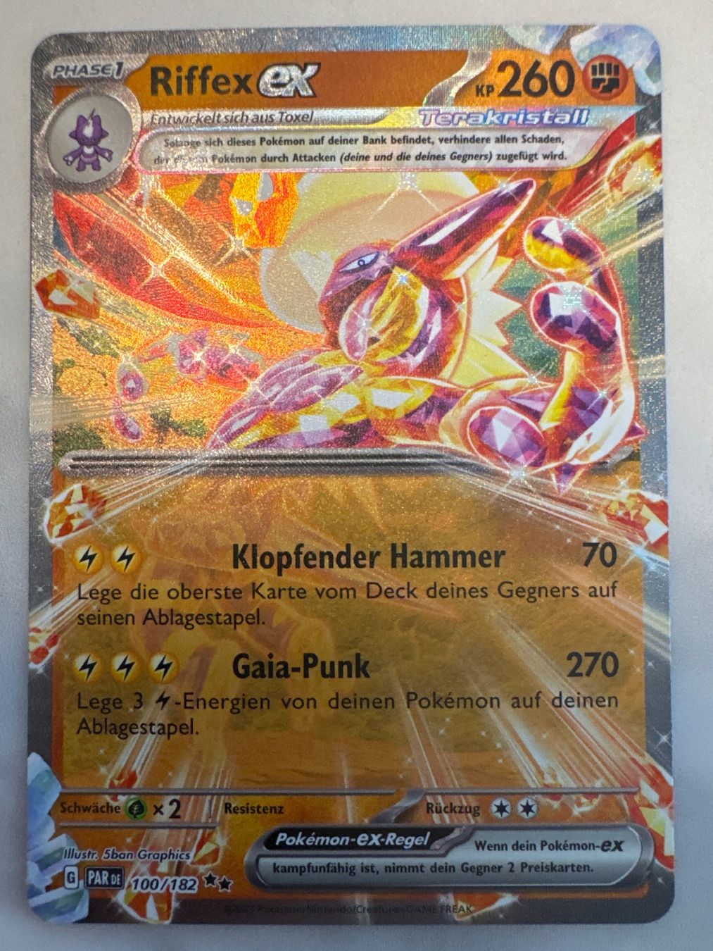 Pokémon Carte collezionabili: Riffex ex PAR100 DE - Paradoxrift – Nuovo (secondo la descrizione) da Wil SG venduto da Prof.Eich