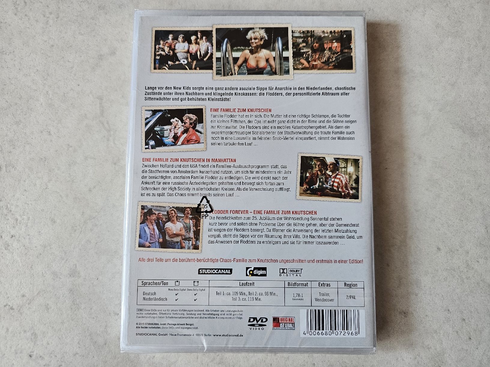 Tutti i DVDs: Die Flodder Trilogie  /  3 DVD Set Fabrikneu – Nuovo e nell'imballaggio originale da Schneisingen venduto da backstore24 1