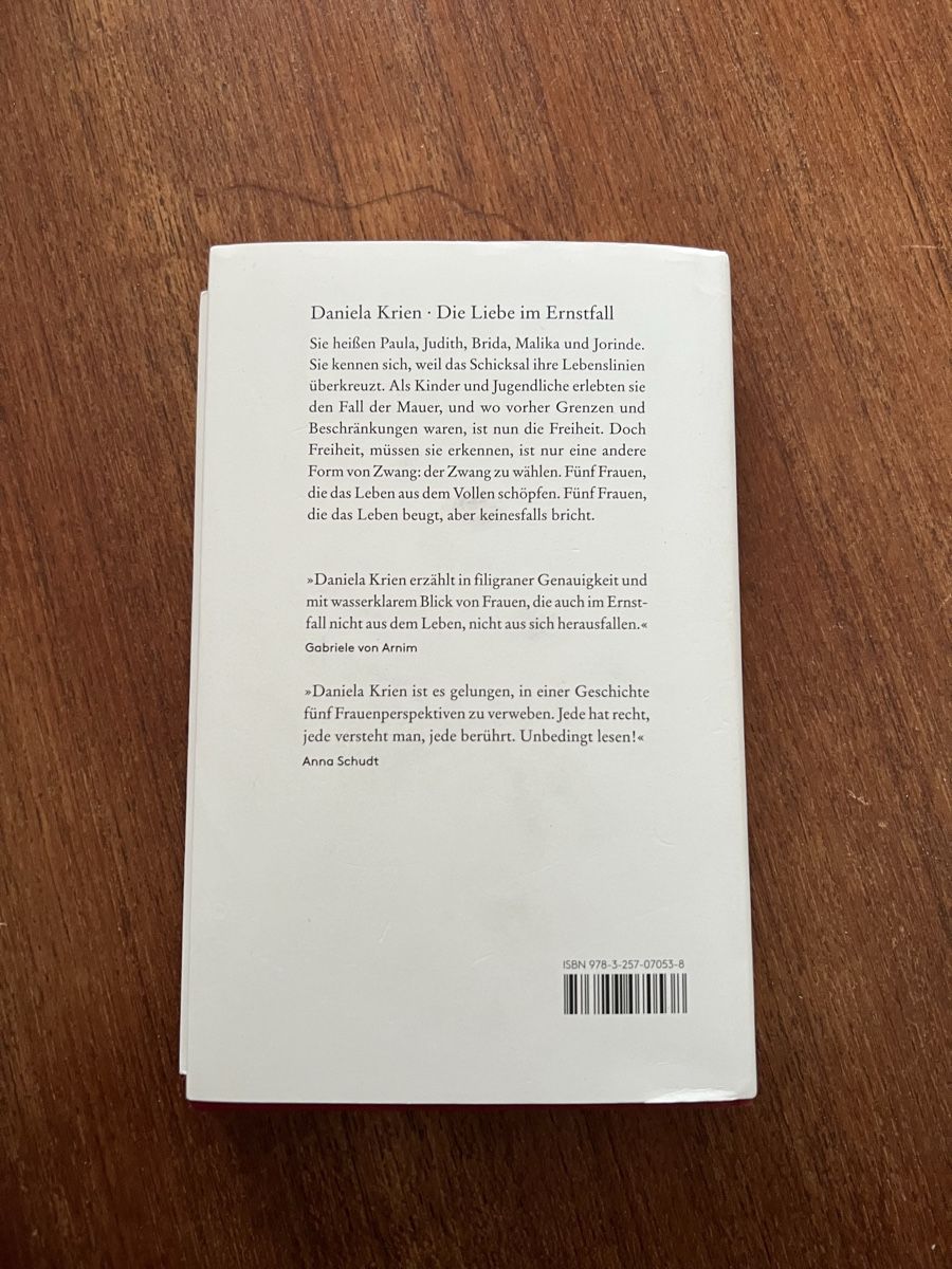Libri: Daniela Krien: Die Liebe im Ernstfall – Usato da Zürich venduto da mozo 1