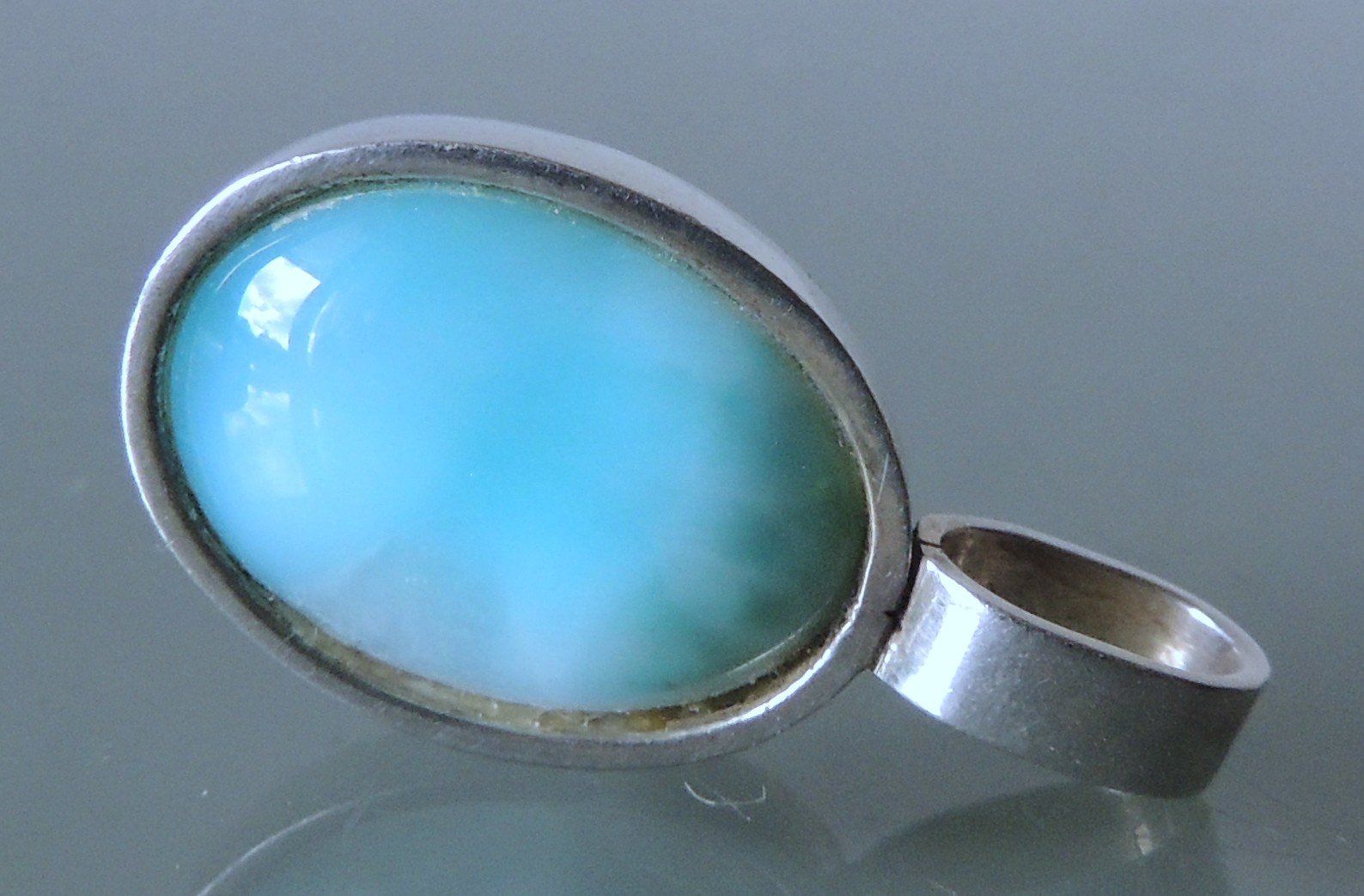 Ciondoli: Larimar Silber 925 Anhänger 30 mm – Usato da Waldenburg venduto da schaller707 3