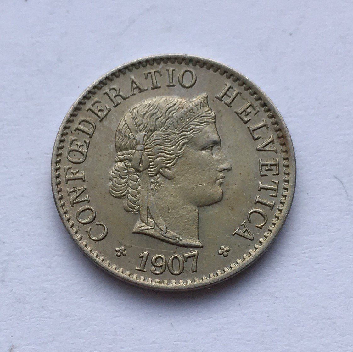 Tutti le monete: 1907 5 Rappen -unz – Nuovo (secondo la descrizione) da Kirchberg SG venduto da Zenhad69