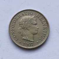 1907 5 Rappen -unz