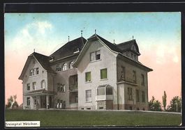 AK Wetzikon, Partie am Kreisspital, 1913