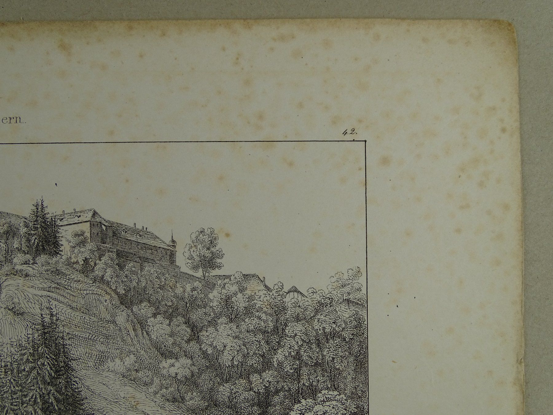 Stiche: THORBERG, BERN, FEDERLITHOGRAPHIE 1840 – Gebraucht aus Grüningen von Kartensammler 4