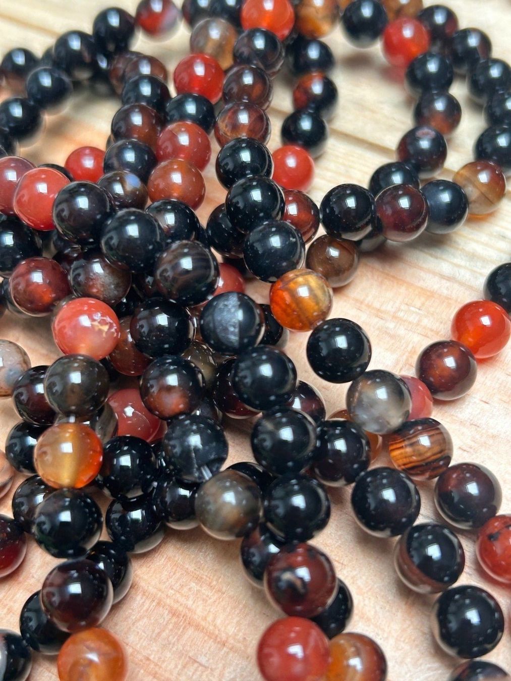 Minerali & Pietre curative: Strang echte dream agate Kugeln / stone beads 8 mm – Nuovo (secondo la descrizione) da Niederrohrdorf venduto da Ytobi 2
