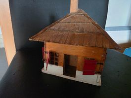 altes Holz Hüttli - Miniatur Dekoration Haus
