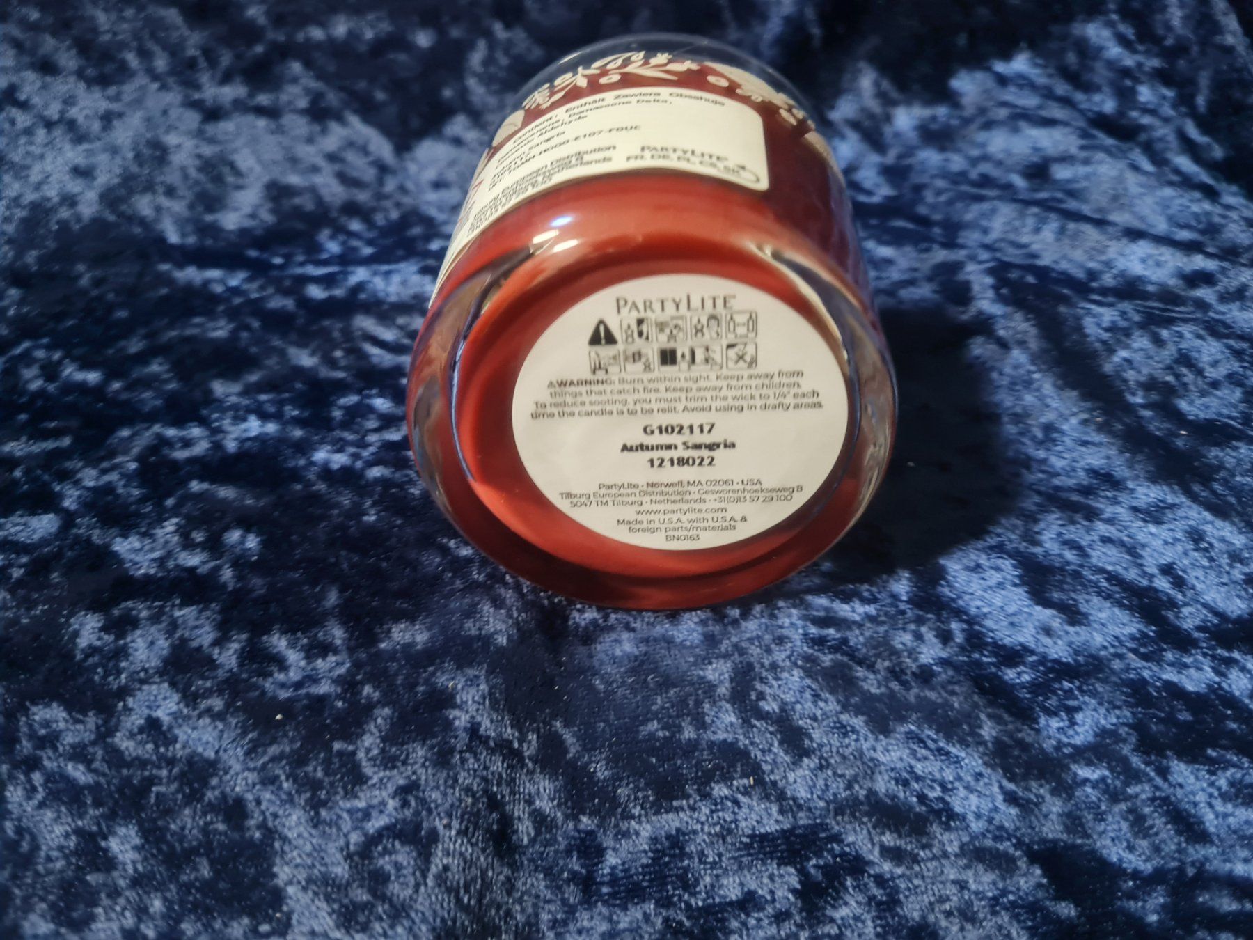 Partylite Candele: PartyLite - Mini-Duftwachsglas Autumn Sangria – Nuovo e nell'imballaggio originale da Othmarsingen venduto da Kleibai 1