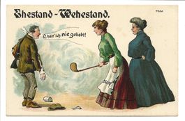 Ehestand - Wehestand - O, hätt ich nie geliebt !  Litho