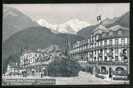 Interlaken, Partie mit Terminus Hotel Ba
