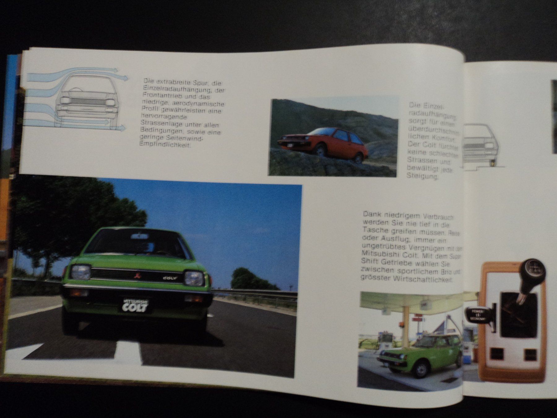 Mitsubishi Dokumente: Prospekt Mitsubishi Colt 1979 – Gebraucht aus Schwarzenburg von modelCARama 3